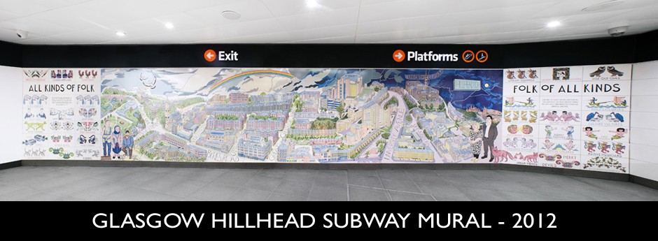 Custom Ceramic Tile Mural | Glasgow Hillhead | Outdoor Murals